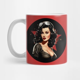 Pin up Girl Old Hollywood vibes 1940s Vintage fashionista Mug